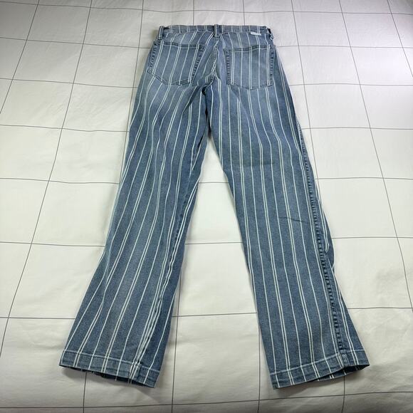 Boyish Jeans Womens 26 Blue Carter Striped They Made Me a Criminal Cotton Blend - Picture 3 of 15